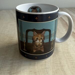 Vintage Lang and Wise cat coffee mug collectible 1997 lord Buffington 🖼️